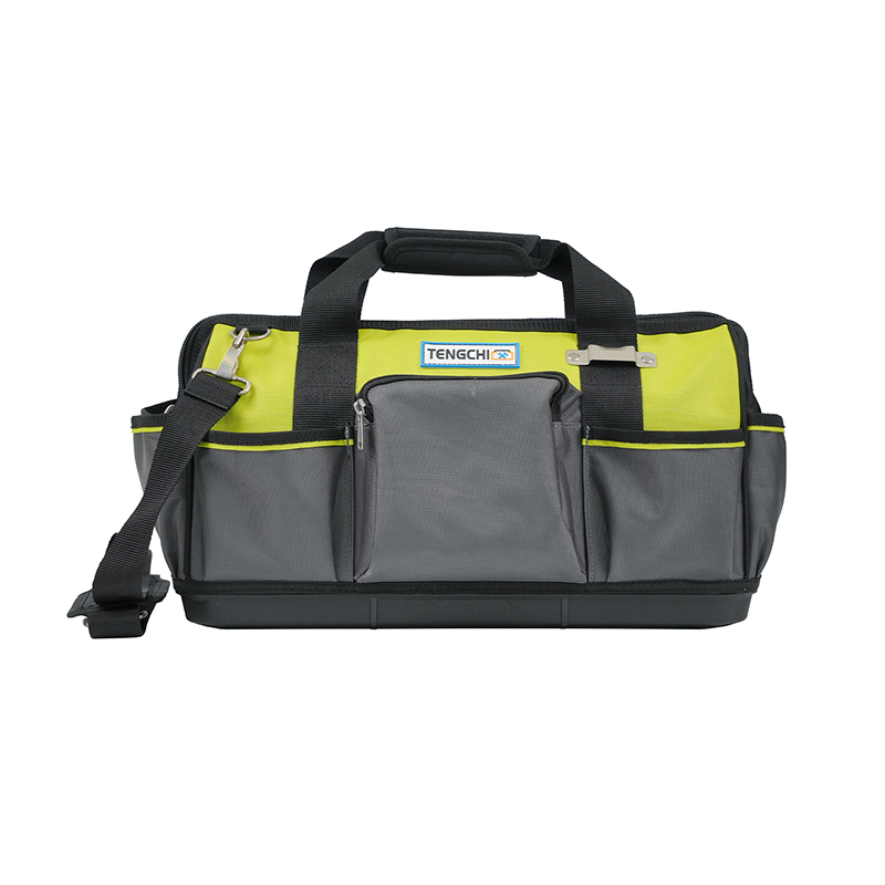 18-tommer/20-tommer multi-pocket plastikbund åben værktøjstaske